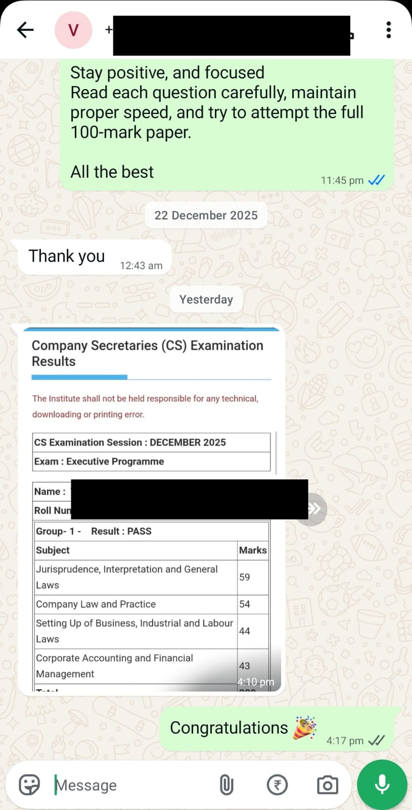 Student testimonial, CS Executive success with Mission CS